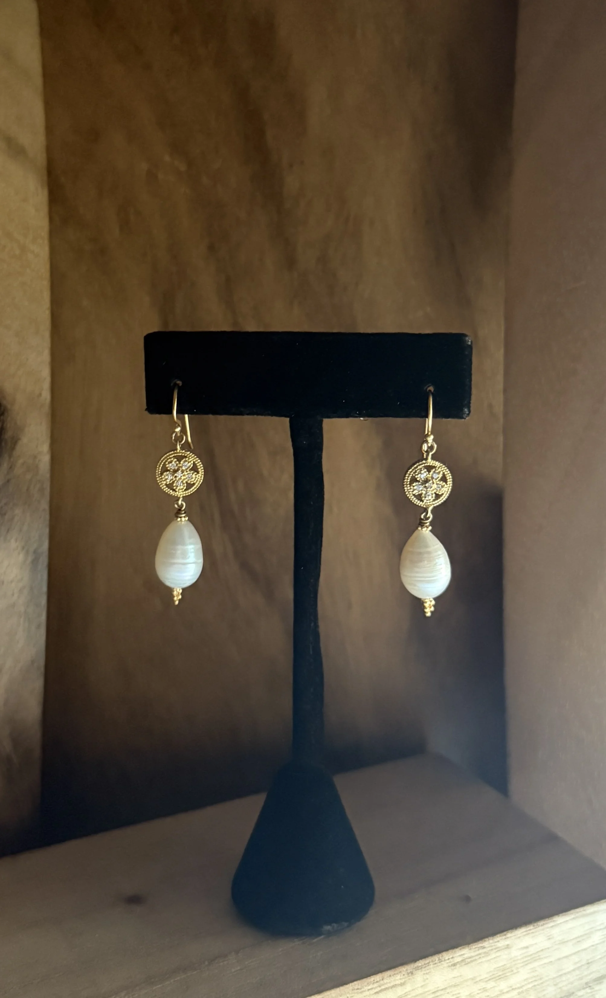 Baroque Pearl & Gold Vermeil Medallion