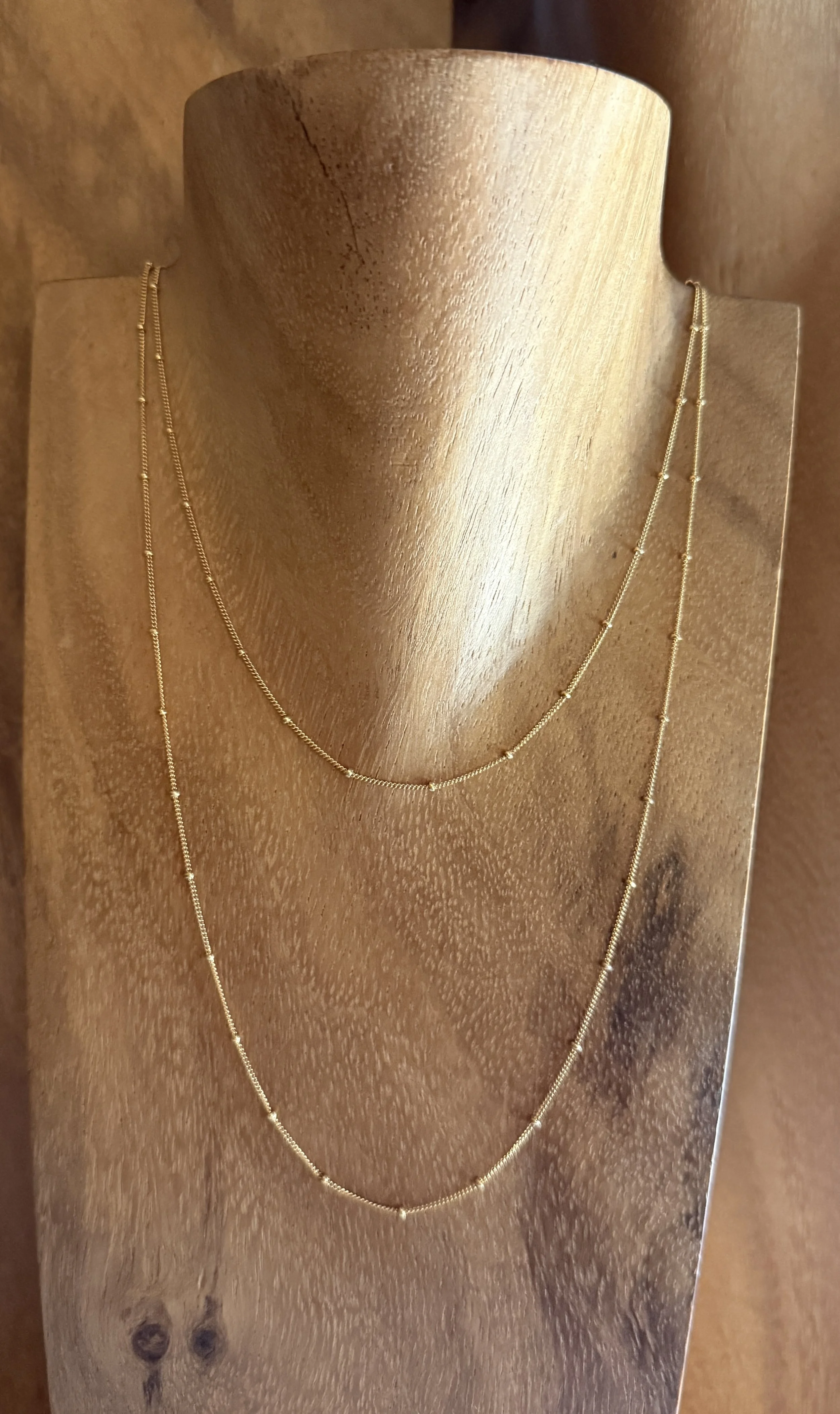 Gold Chain & Gold Beaded Accents