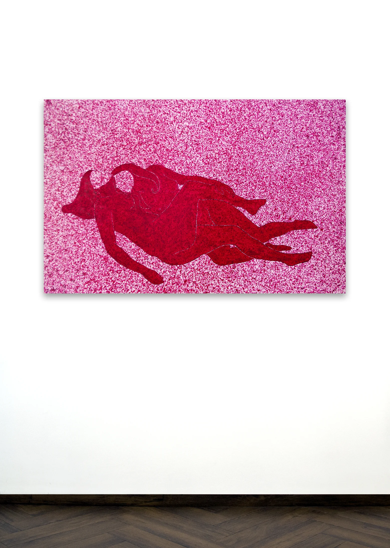 Skoya Assémat-Tessandier, Sleeping Beauty °V, 2014 90cm x 140cm, Acrylic on canvas, wooden stretchers.