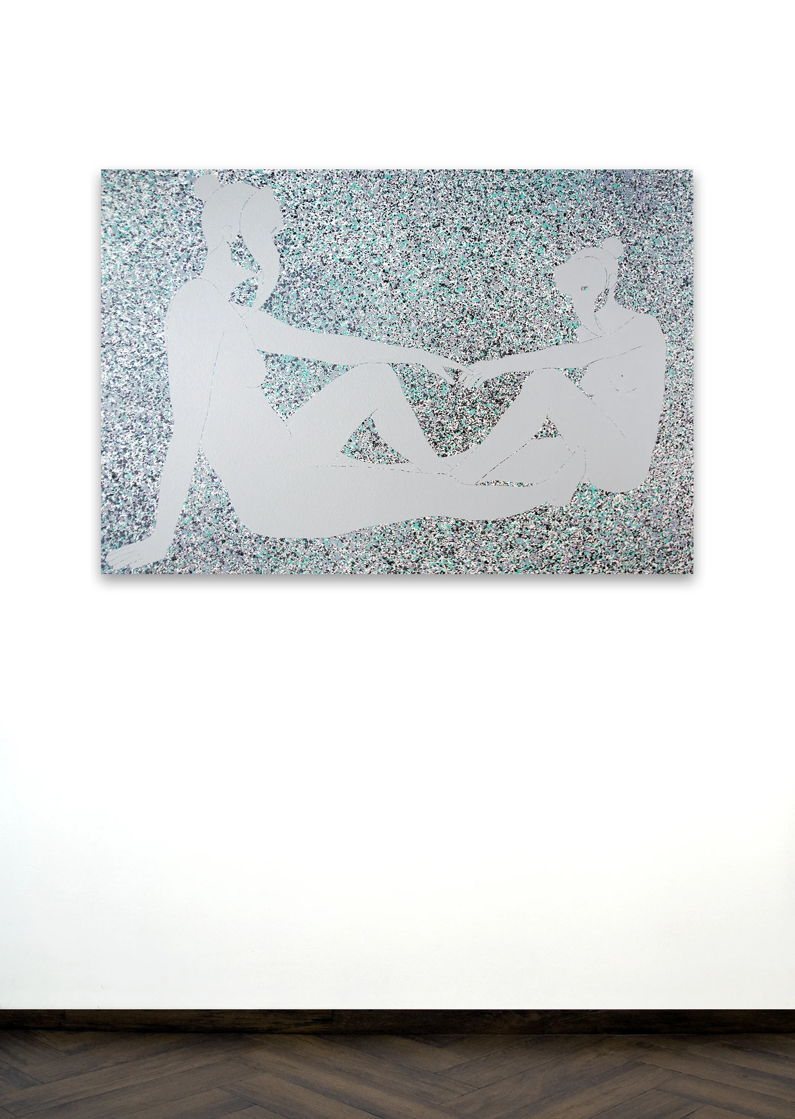 Skoya Assémat-Tessandier, Sleeping Beauty °X, 2015 90cm x 135cm, Acrylic on canvas, wooden stretchers.