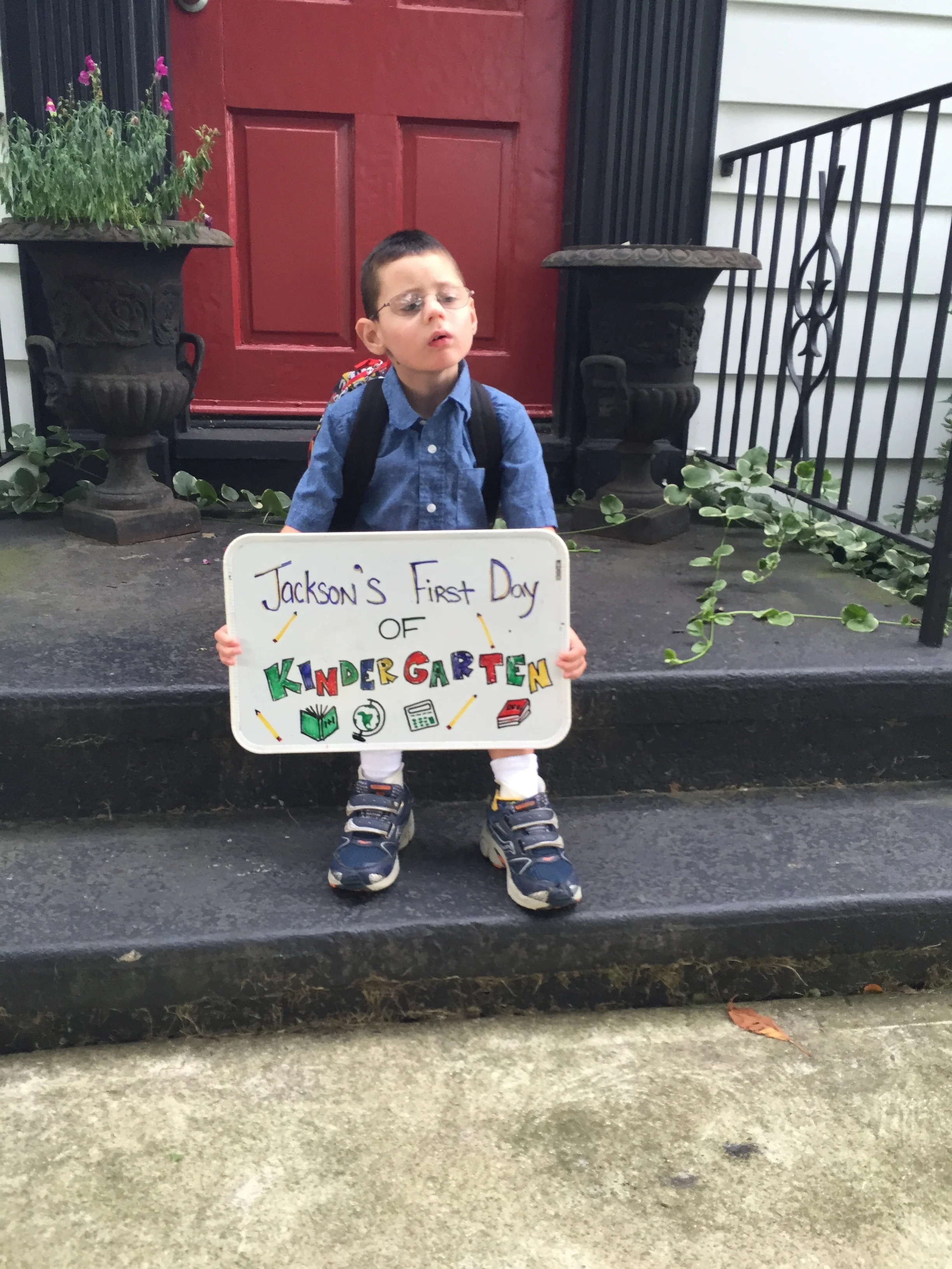 Jackson's First Day Of Kindergarten