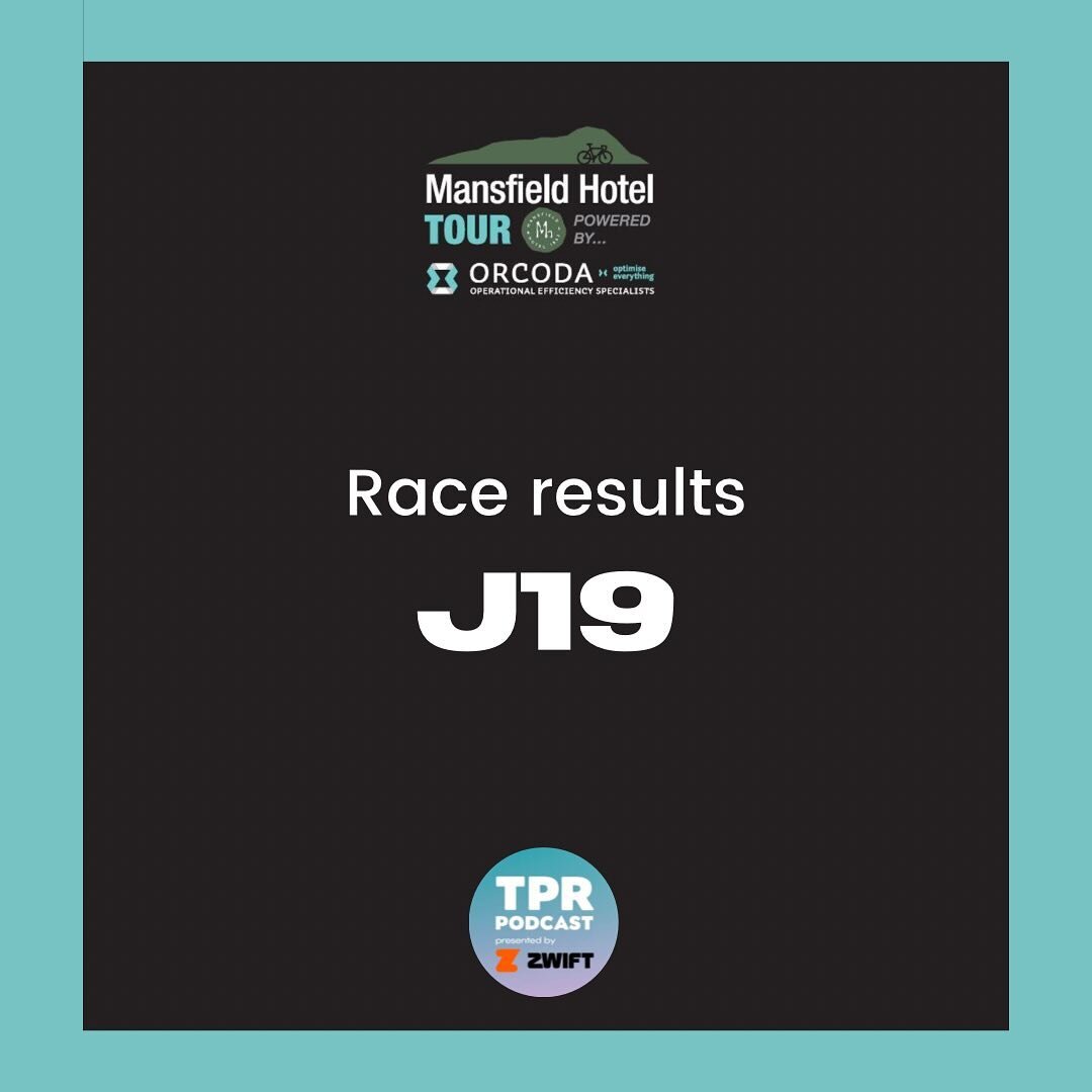 Official Stage 3 and GC results for J19