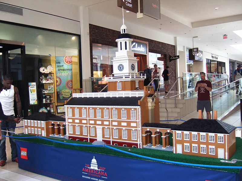 Independence Hall, 570 hours to assemble at 1:12 scale.