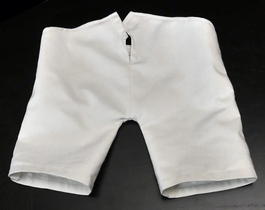 Finished pants from the back.