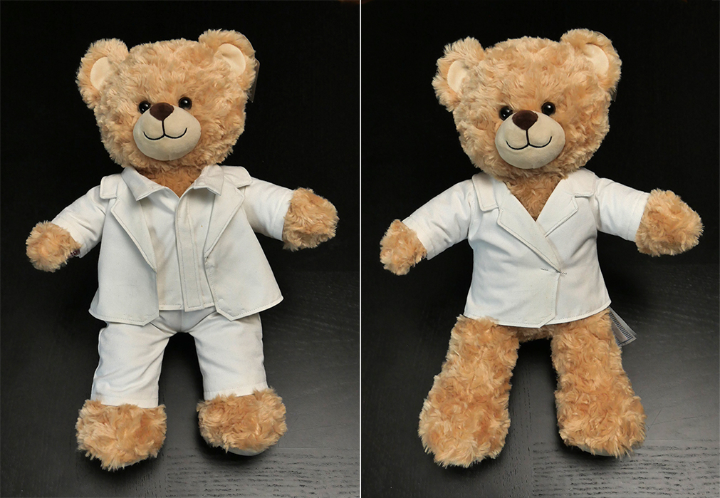 Whether it's a suit coat or blazer, this Build-A-Bear jacket is one classy look! I'll show you how to make one for yourself in this two-part entry...