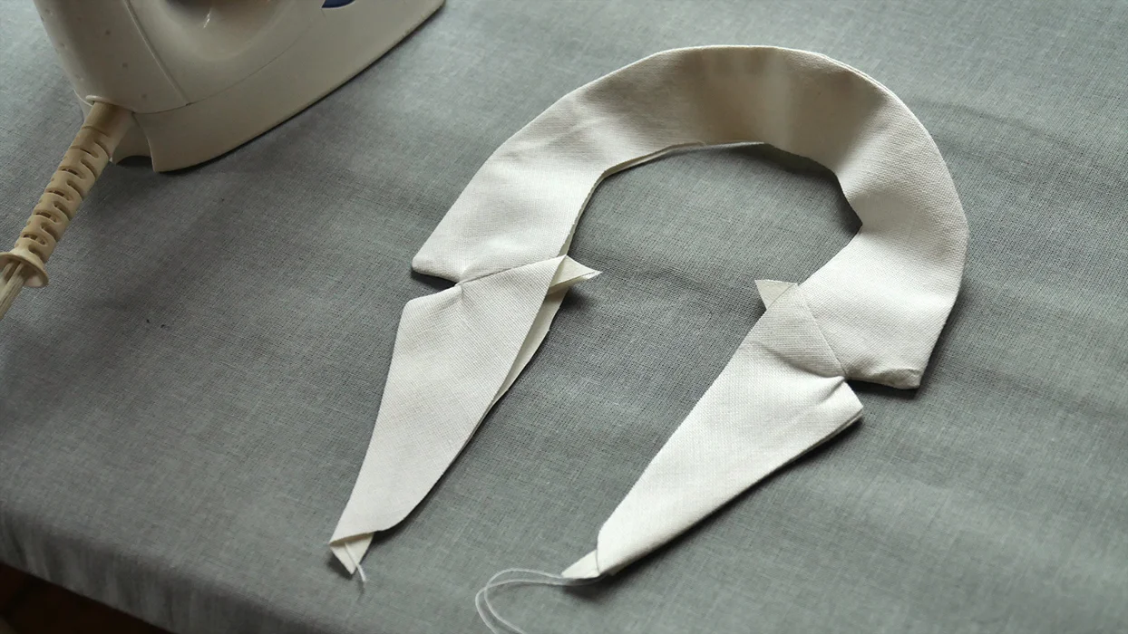 Turn "right" side out and press flat.