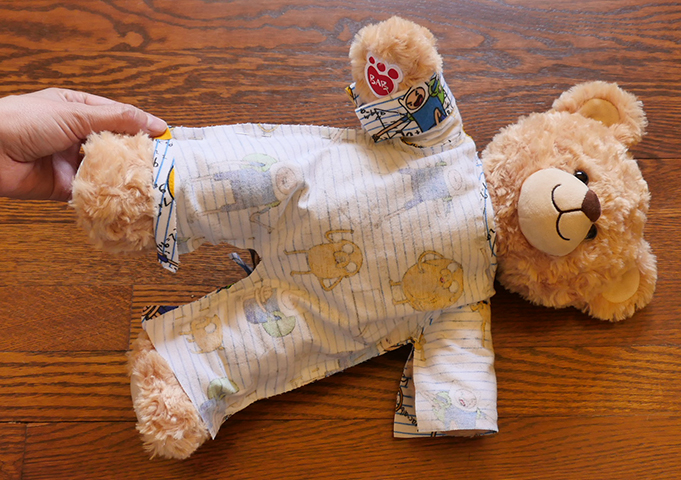 No footies? Fold the cuff up and away, and then pin it.