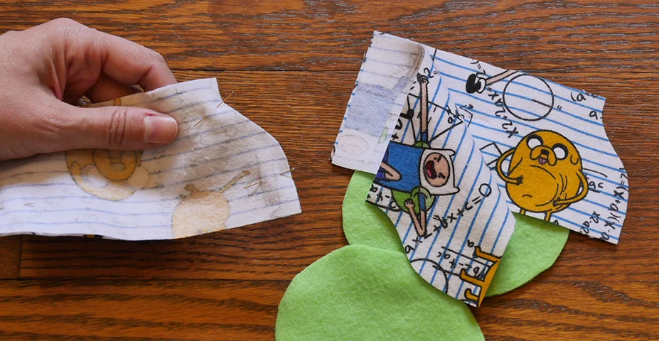 Run a seam along the toe and the heel of each footie.