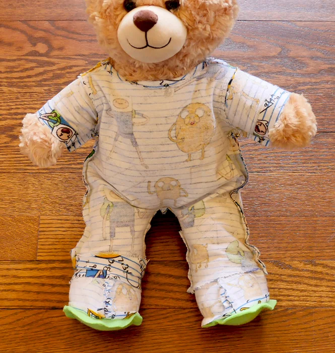 Slip everything on your bear for a fitting.