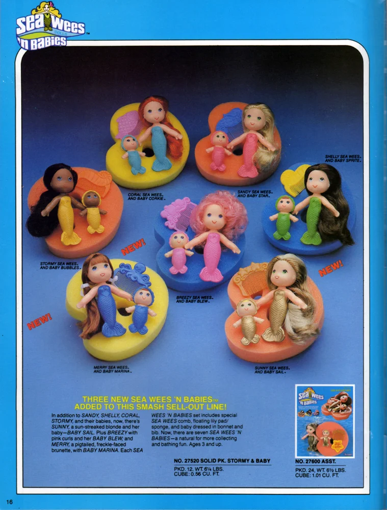 Sea Wees 'n Babies from Kenner Products, 1981.