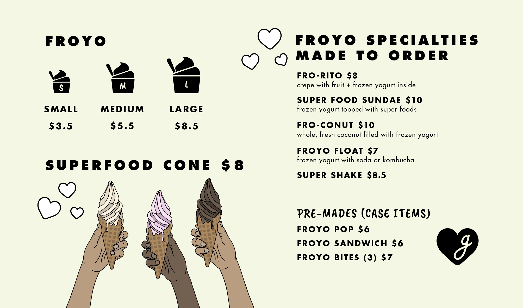 the above designs are the menu boards i designed with custom illustration for their restaurant!