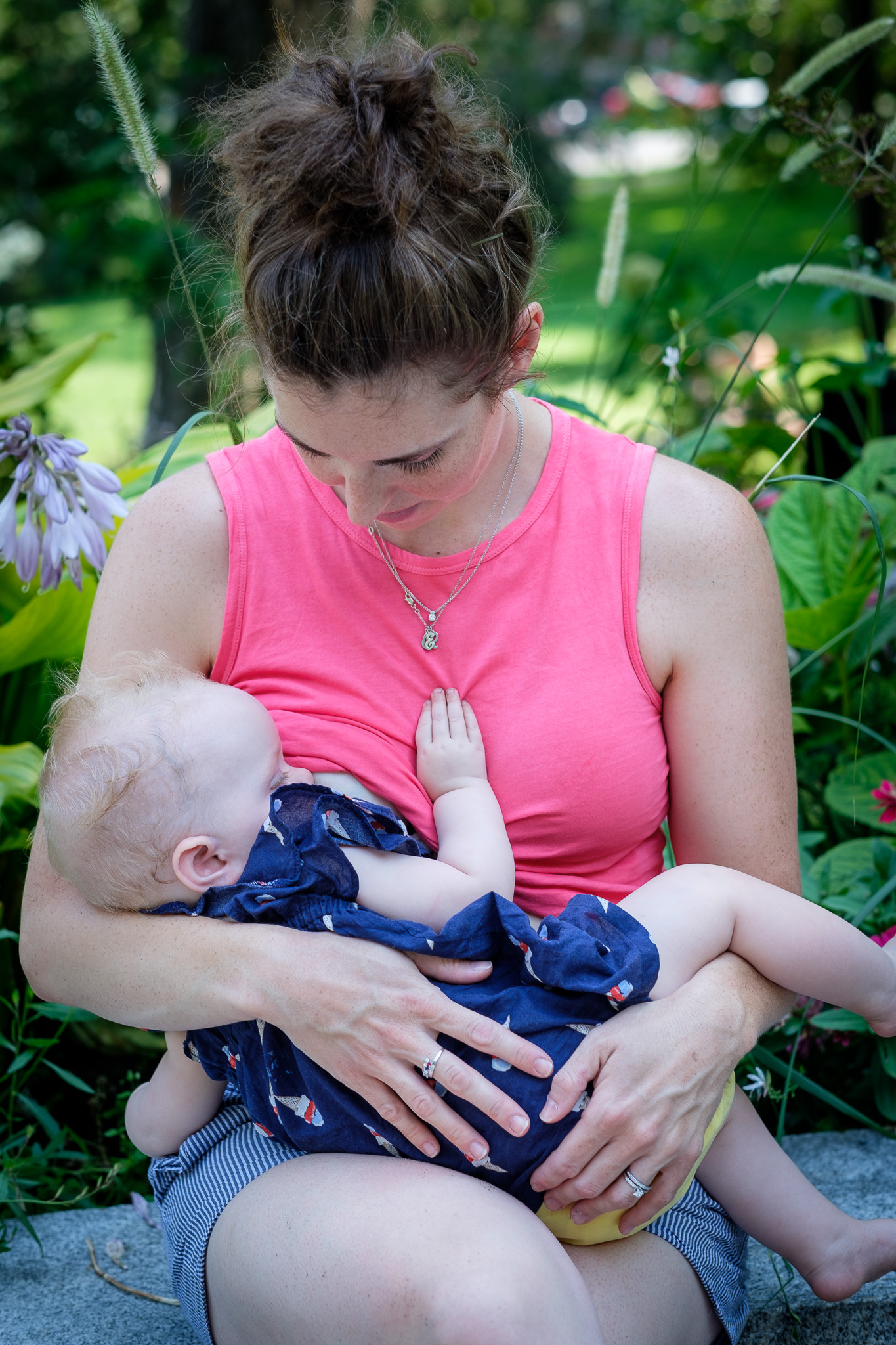  “To me, breastfeeding is a unique gift that only I can give to my child. It forces me to slow down, snuggle her, and enjoy her precious little face.” ~ Kim and her daughter Rose 