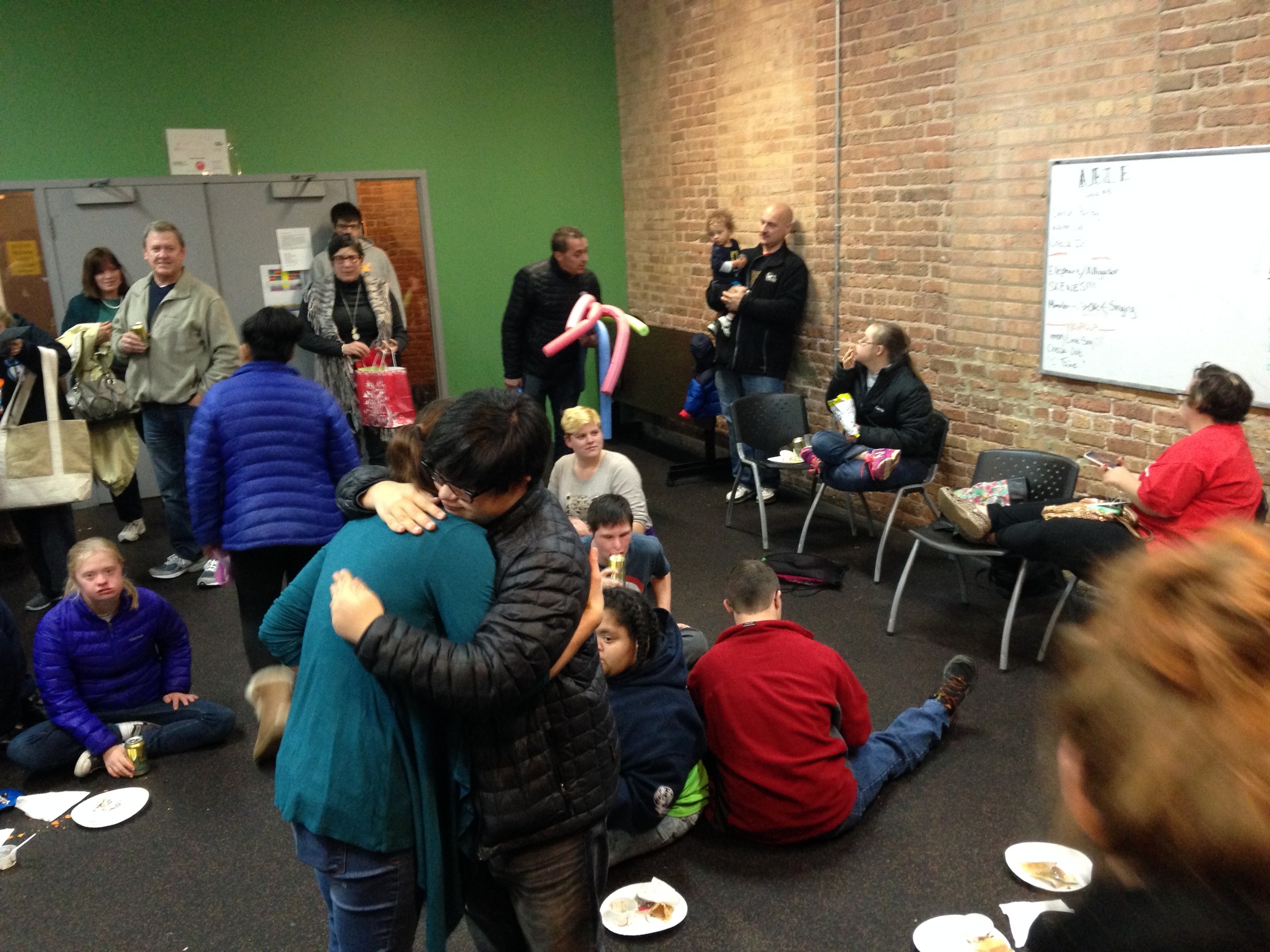 after class, family and friends gathered to celebrate Ben's 19th birthday!