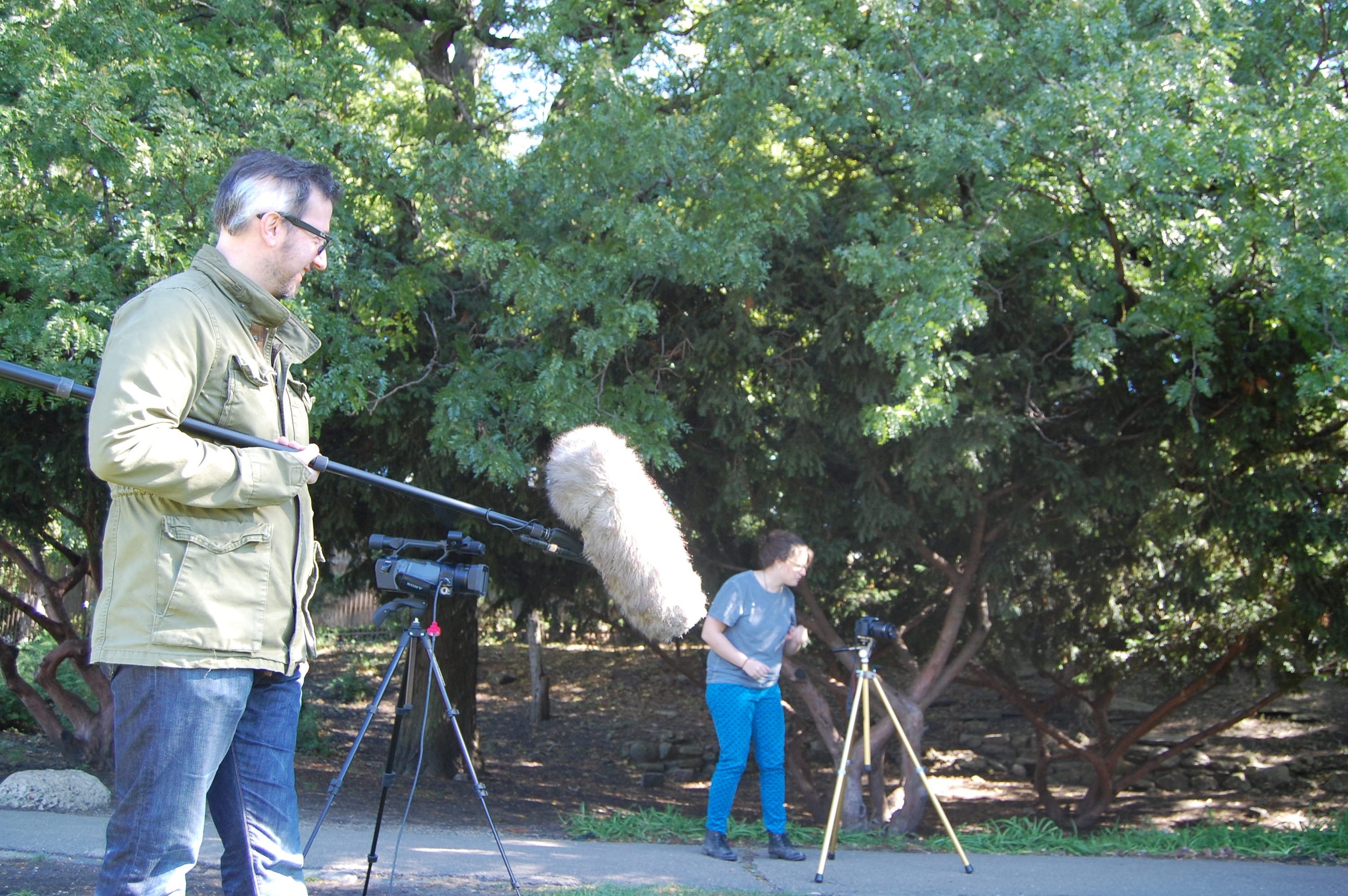 Assisting on location during filming for The Curse of the the Tempest Jewel