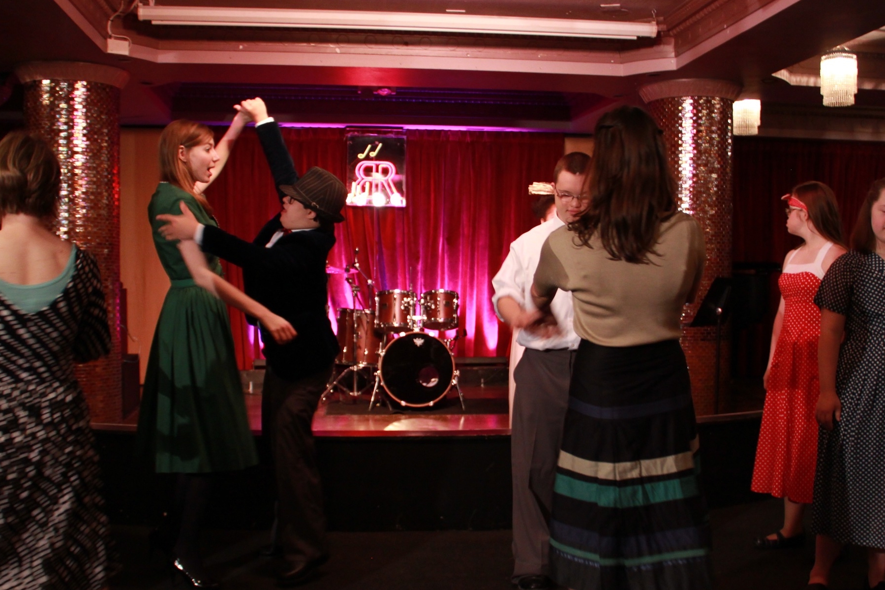  Dancing at The Back Room for the big swing scene in   The Curse of the Tempest Jewel.  &nbsp; 