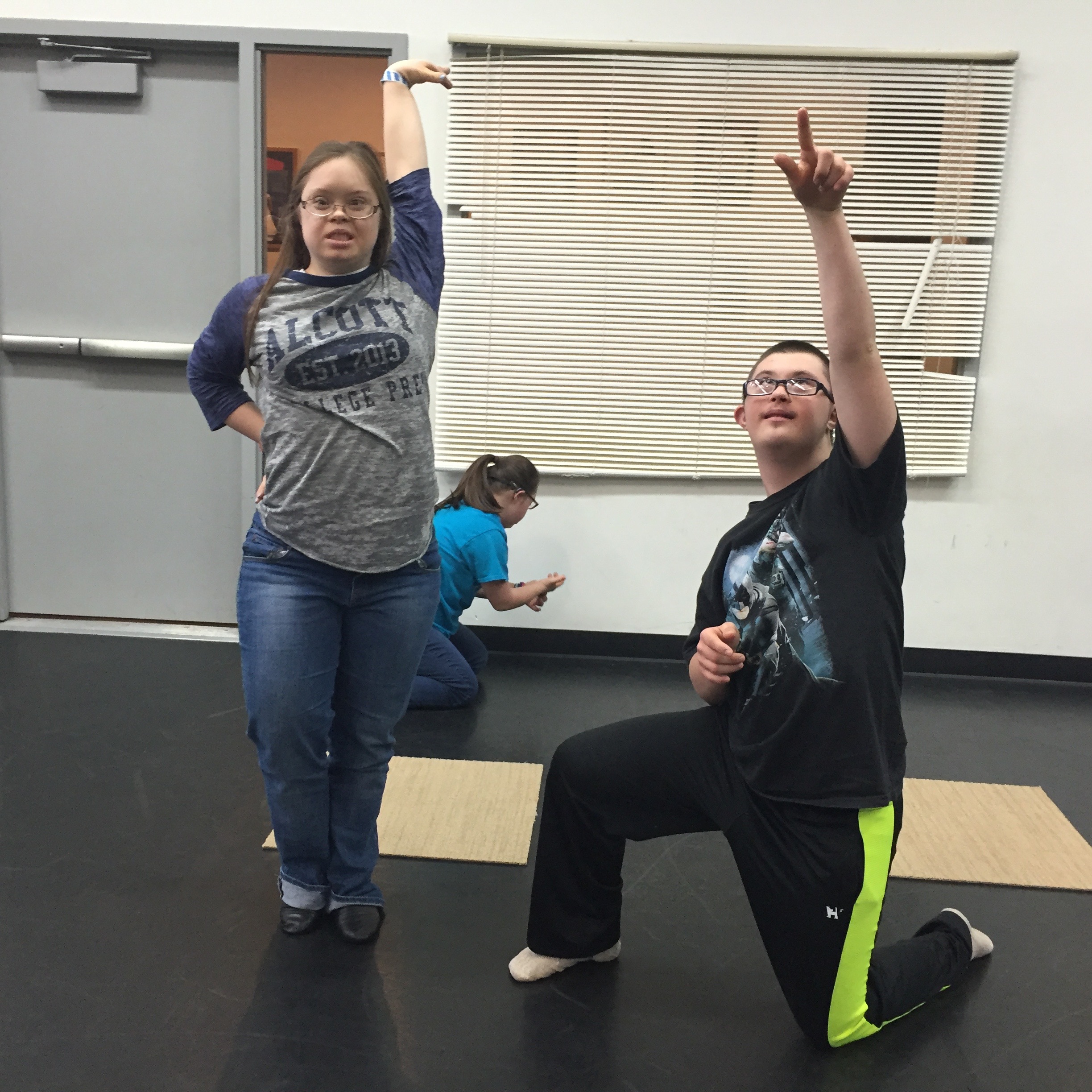 Emily and Lucas strike a pose!