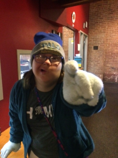 Emily L. making her best pirate face!