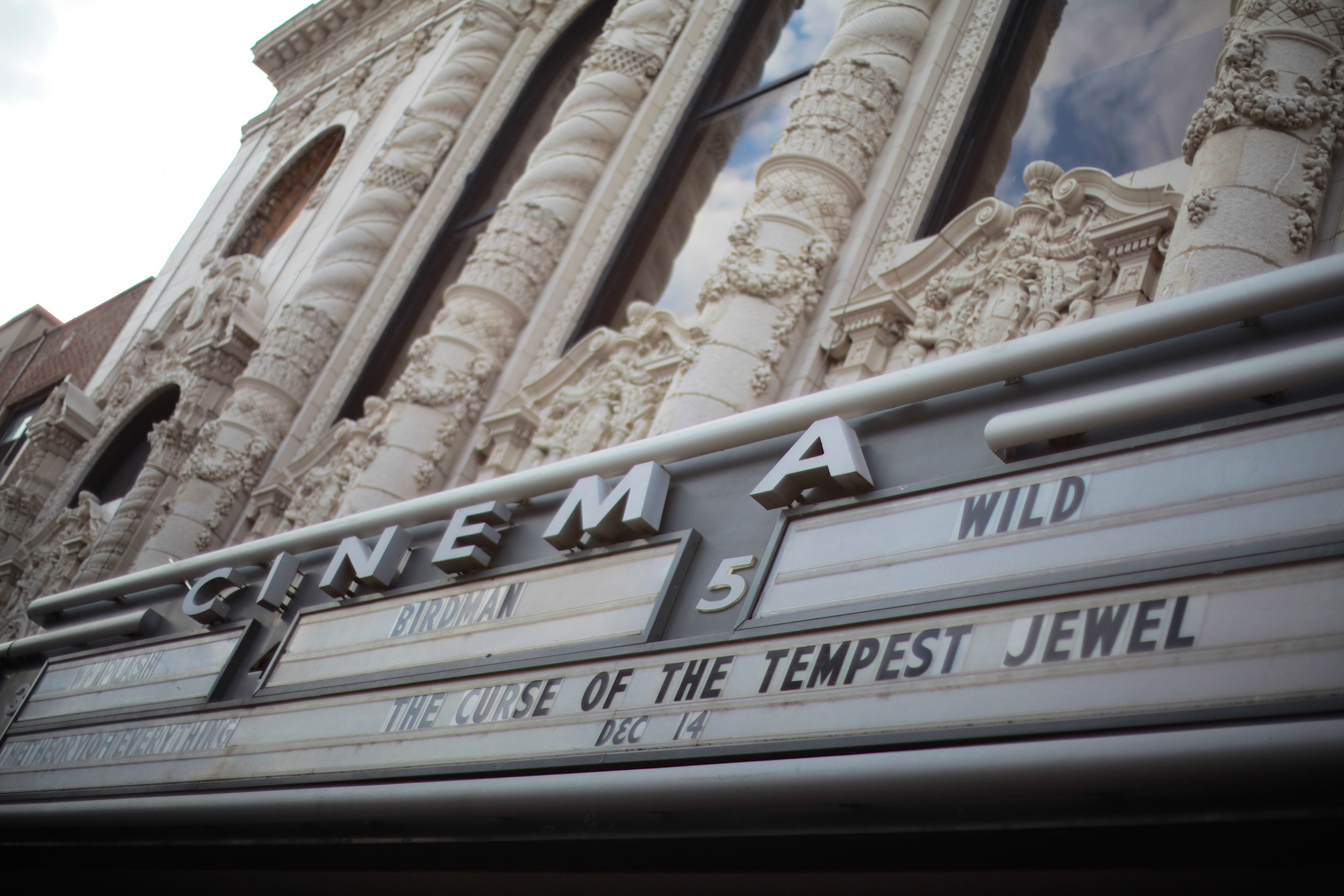  On the marquee at Landmark Century Center for the premiere of   The Curse of the Tempest Jewel    photo by Carl Morrison 