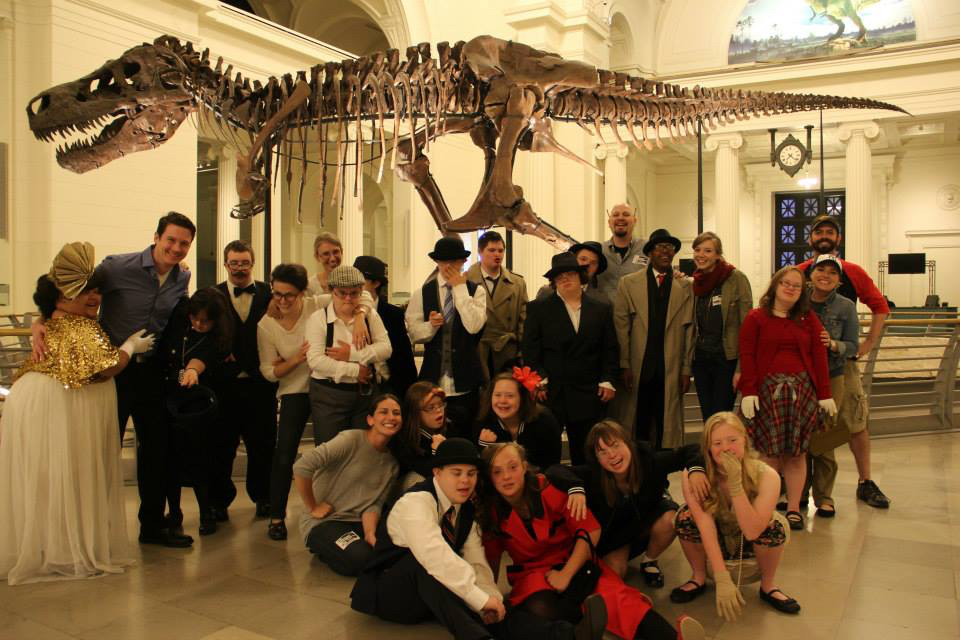  Our cast and crew on location at The Field Museum 