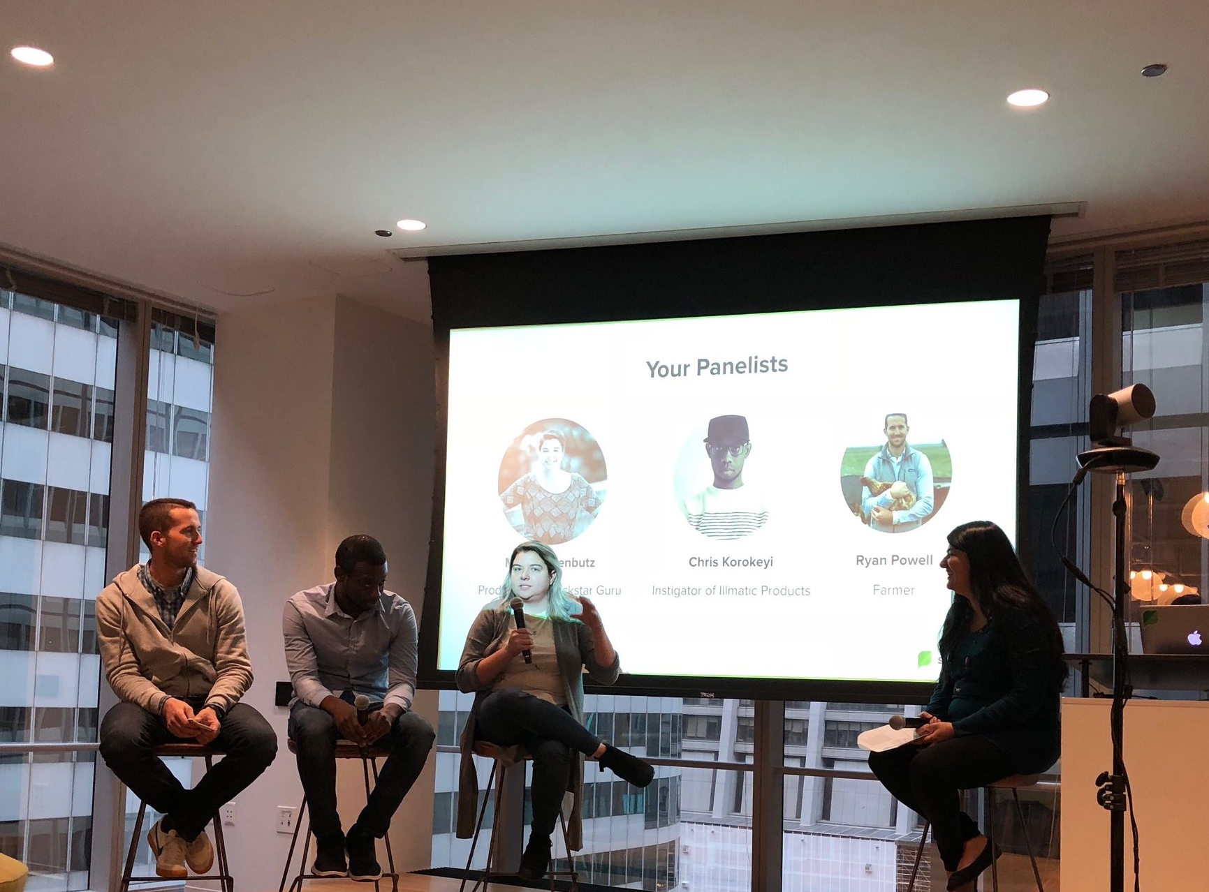 Speaking on a panel at work for Sprout