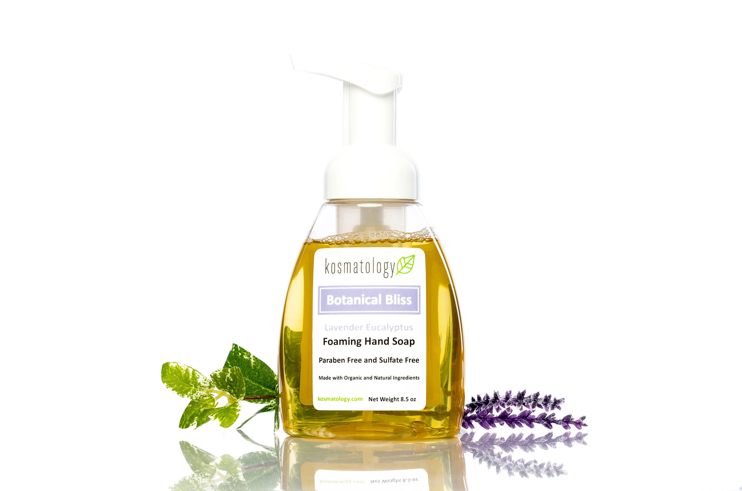 Botanical Bliss Foaming Hand Soap with lavender and eucalyptus