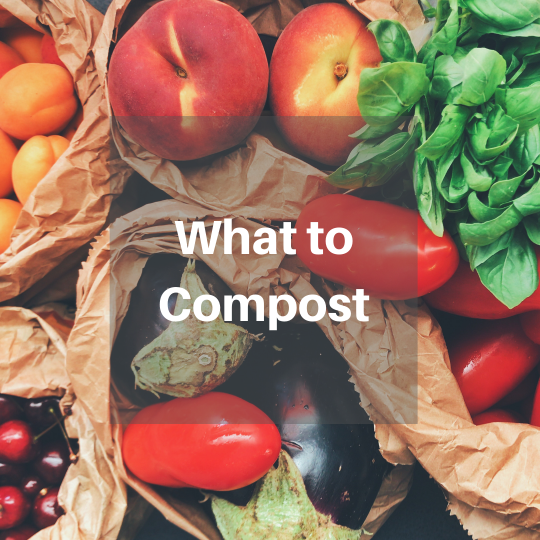 Fruits and vegetables in paper bags.