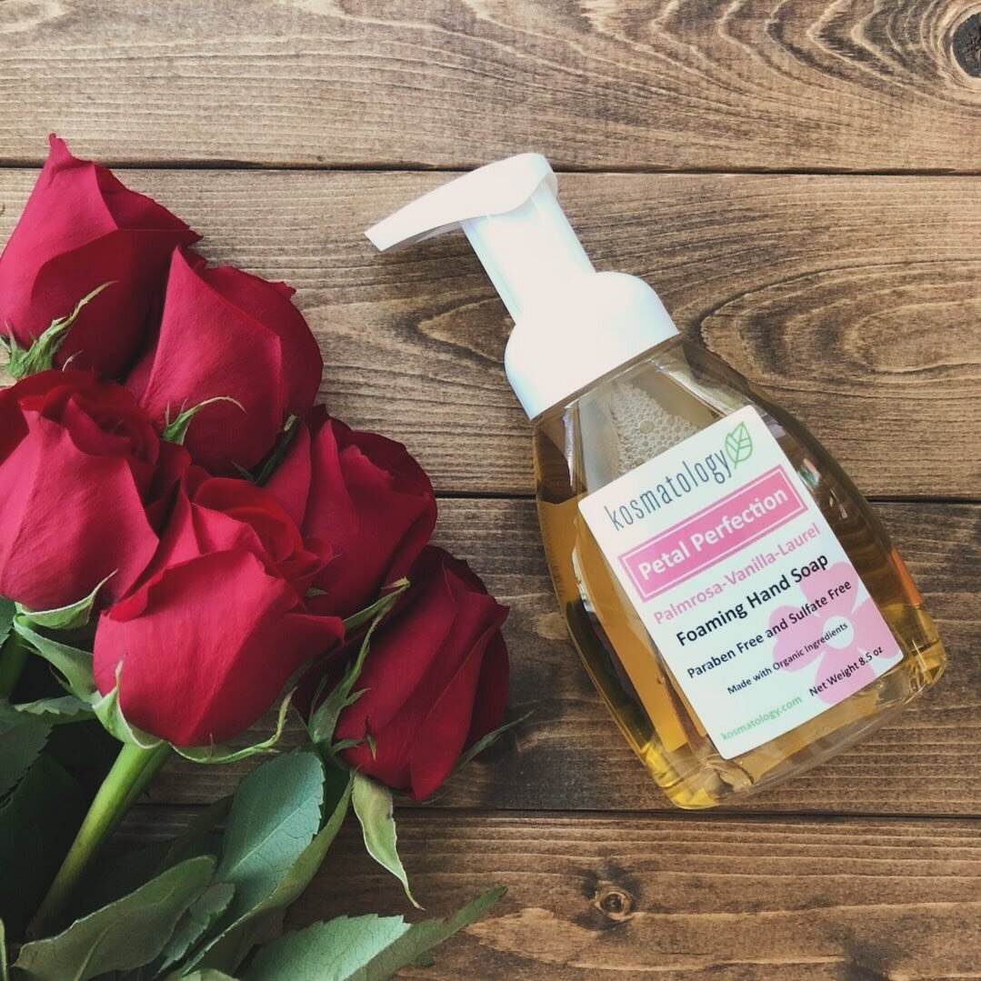 Our Limited Edition Spring Hand Soap is selling fast!  We only made a small batch. Get it before it&rsquo;s gone with the spring showers. #petalperfection #limitededition #smallbatch #organic #spring #kosmatology