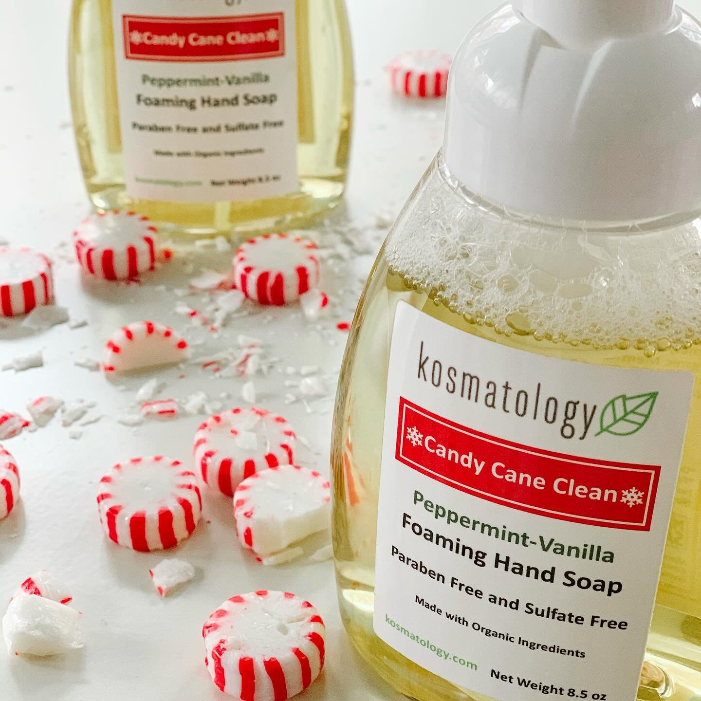 Our Candy Cane Clean hand soap is here to sprinkle a little peppermint magic into every wash! With its cool, minty scent &mdash; it&rsquo;s basically holiday cheer in a bottle. ❄️❤️

Perfect for sticky fingers, cookie-baking hands, and anyone who lov