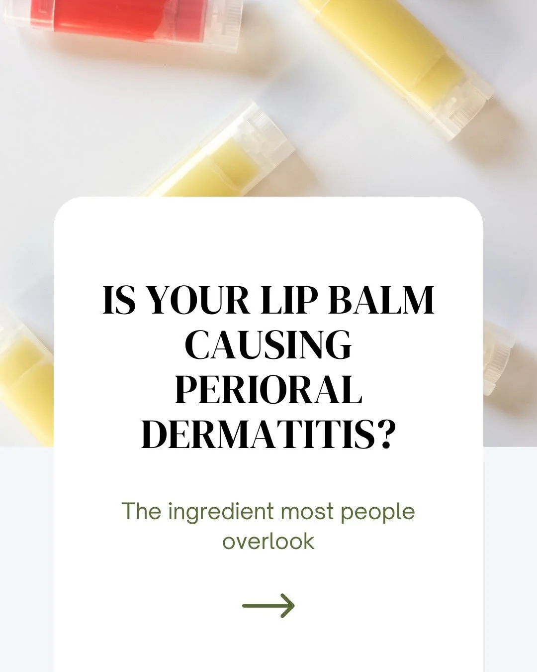 🐝 Beeswax isn&rsquo;t always as skin-friendly as it sounds
⠀⠀⠀⠀⠀⠀⠀⠀⠀
If you&rsquo;re dealing with perioral dermatitis, beeswax might be one ingredient worth paying attention to. While it&rsquo;s often labeled &ldquo;natural&rdquo; and &ldquo;gentle,