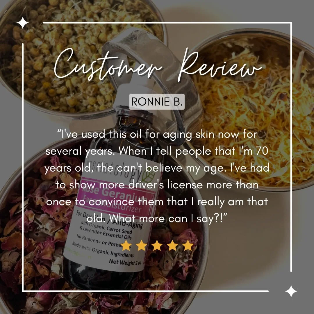 When your skin does the talking&hellip; 😍
⠀⠀⠀⠀⠀⠀⠀⠀⠀
Ronnie B. has been using our Rose Geranium oil for years, and the results are impossible to ignore. People can&rsquo;t believe her age&mdash;and honestly, neither can we! ✨
⠀⠀⠀⠀⠀⠀⠀⠀⠀
Aging graceful