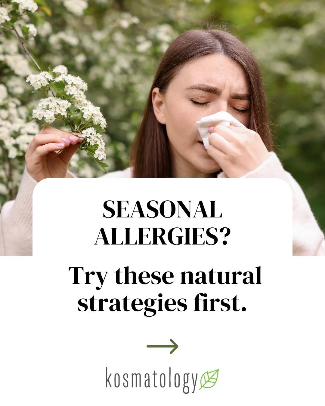 Seasonal allergies affect millions of people every year.
While medications can help, there are also natural strategies that can support your body during allergy season.
⠀⠀⠀⠀⠀⠀⠀⠀⠀
Small lifestyle changes like reducing pollen exposure, supporting immun