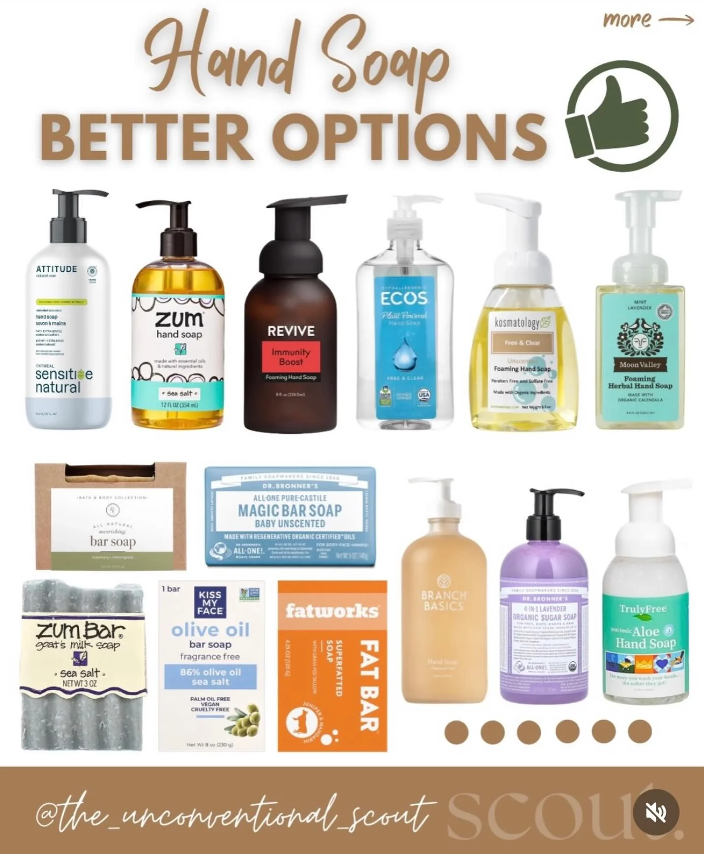 Thank you so much to @the_unconventional_scout for including Kosmatology in your roundup of better hand soap options 🤍

We&rsquo;re so grateful to be recognized alongside other thoughtful brands and love seeing more conversations around ingredient t
