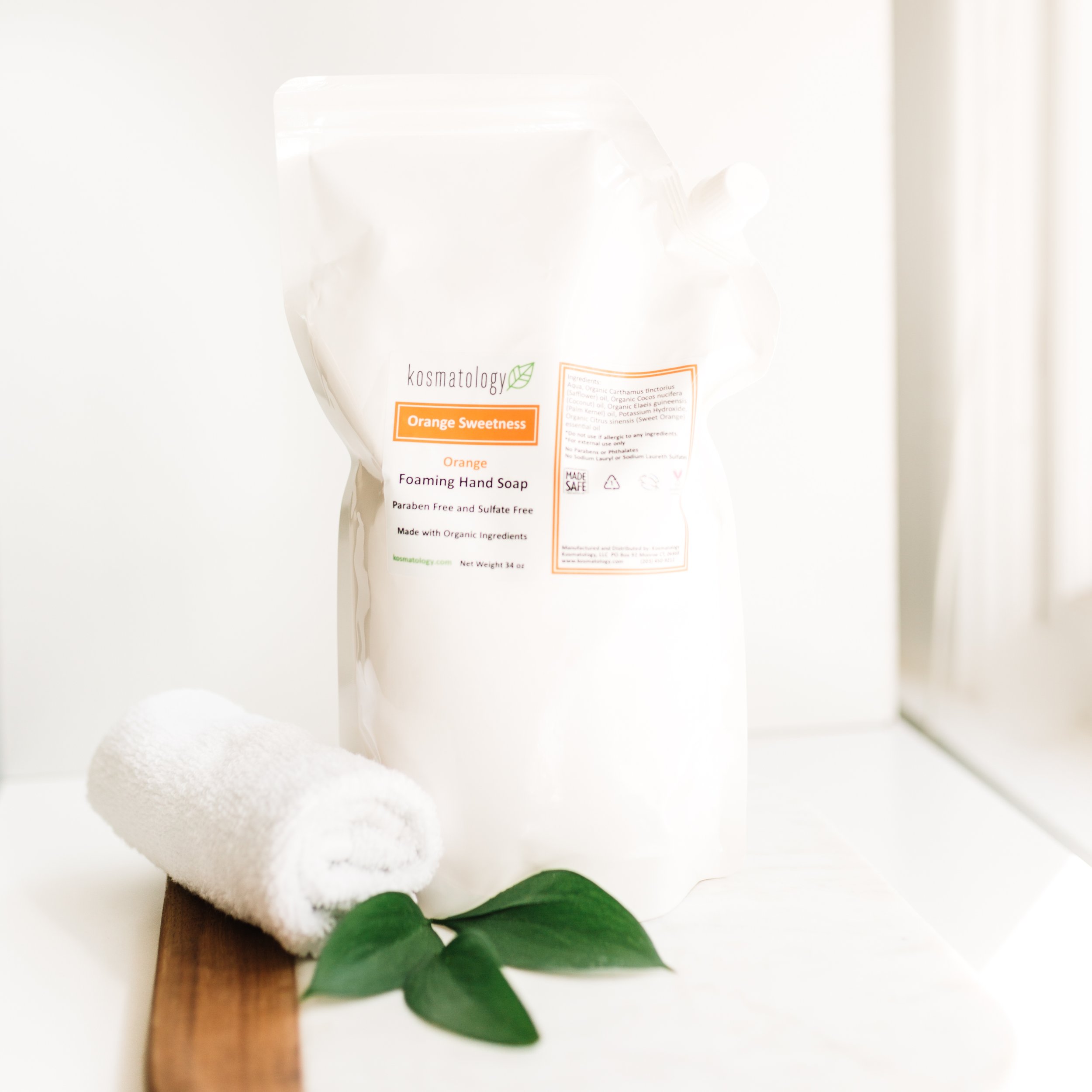 Kosmatology Organic hand soap refill in Orange Sweetness