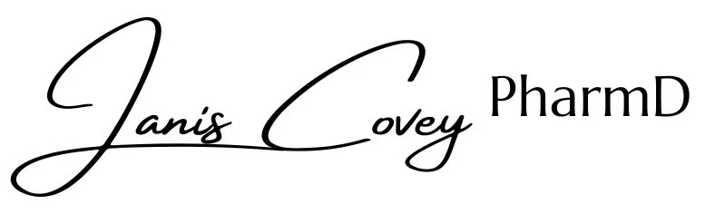 Signature of our founder, Dr. Janis Kosma-Covey