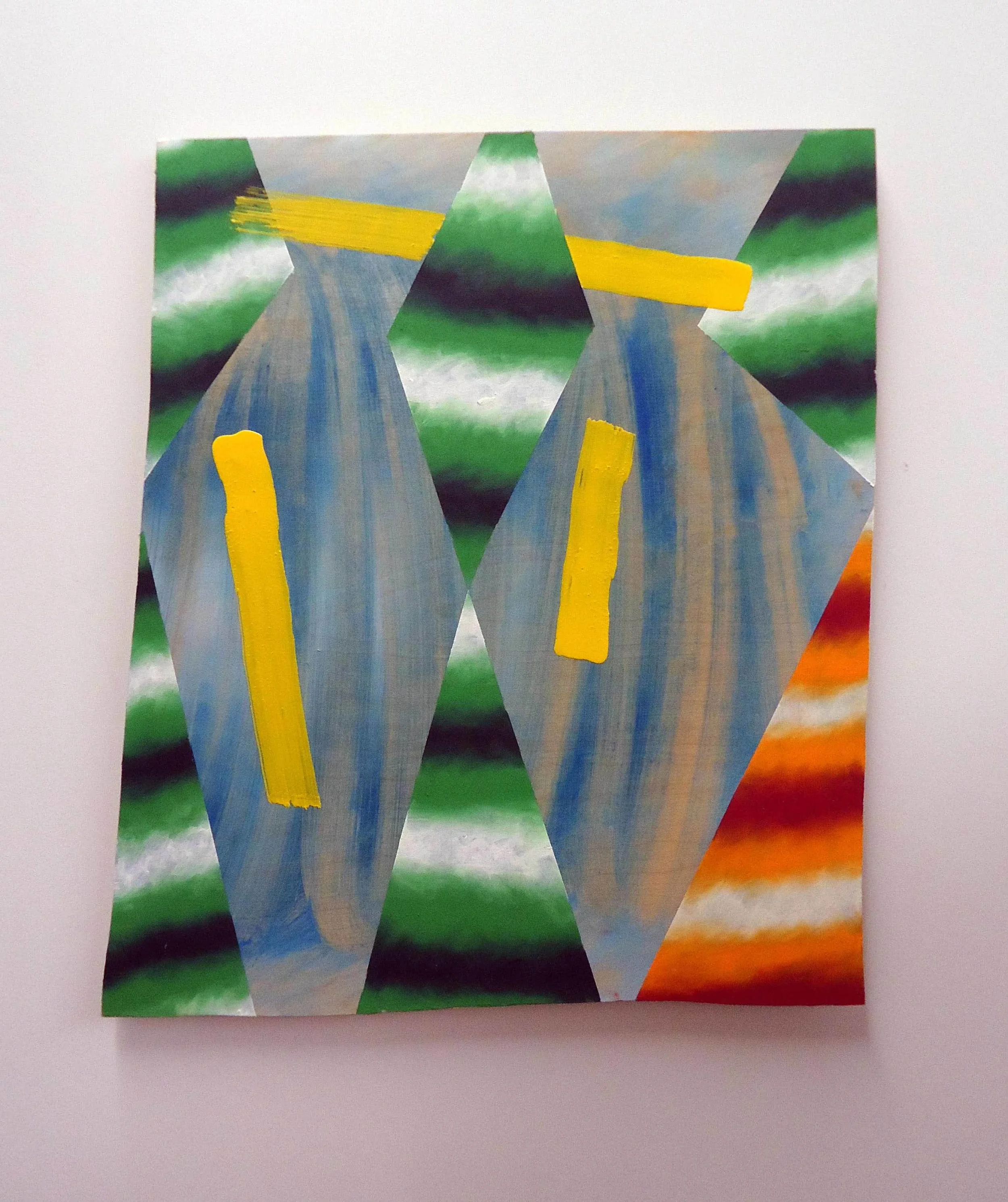 N.C.G.B. (2015) Oil, Oil Stick & Encaustic on Plywood