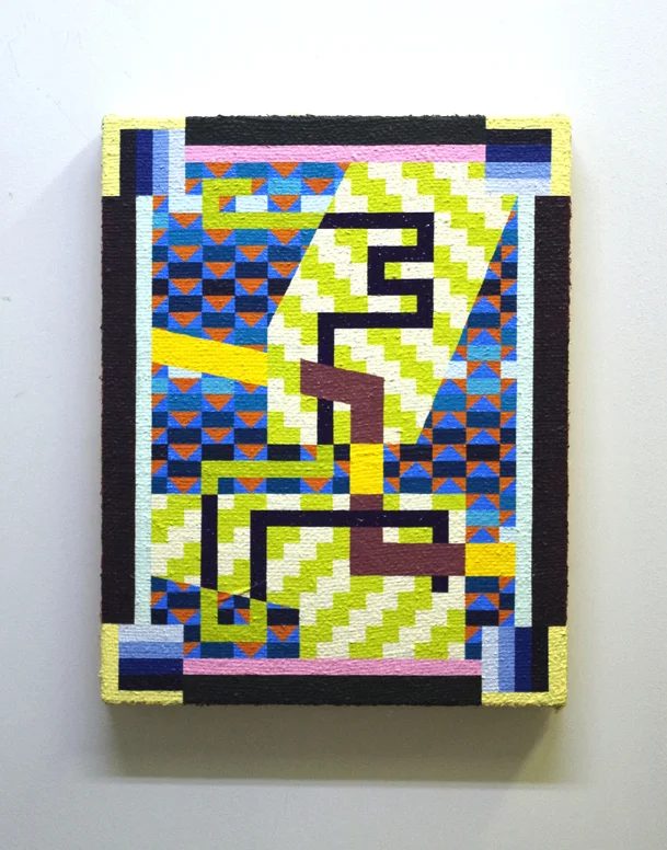 R.H.W.O.M. (2015) Acrylic on Jute