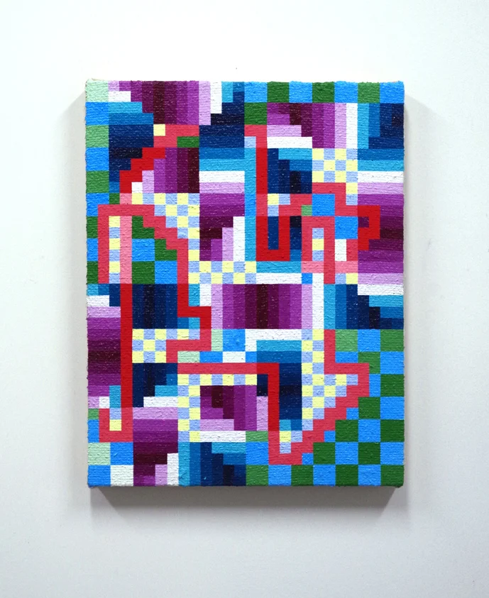 Y.G.A.T.C. (2016) Acrylic on Jute