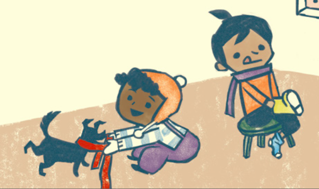 Spot from Cantata Learning's Winter Math series