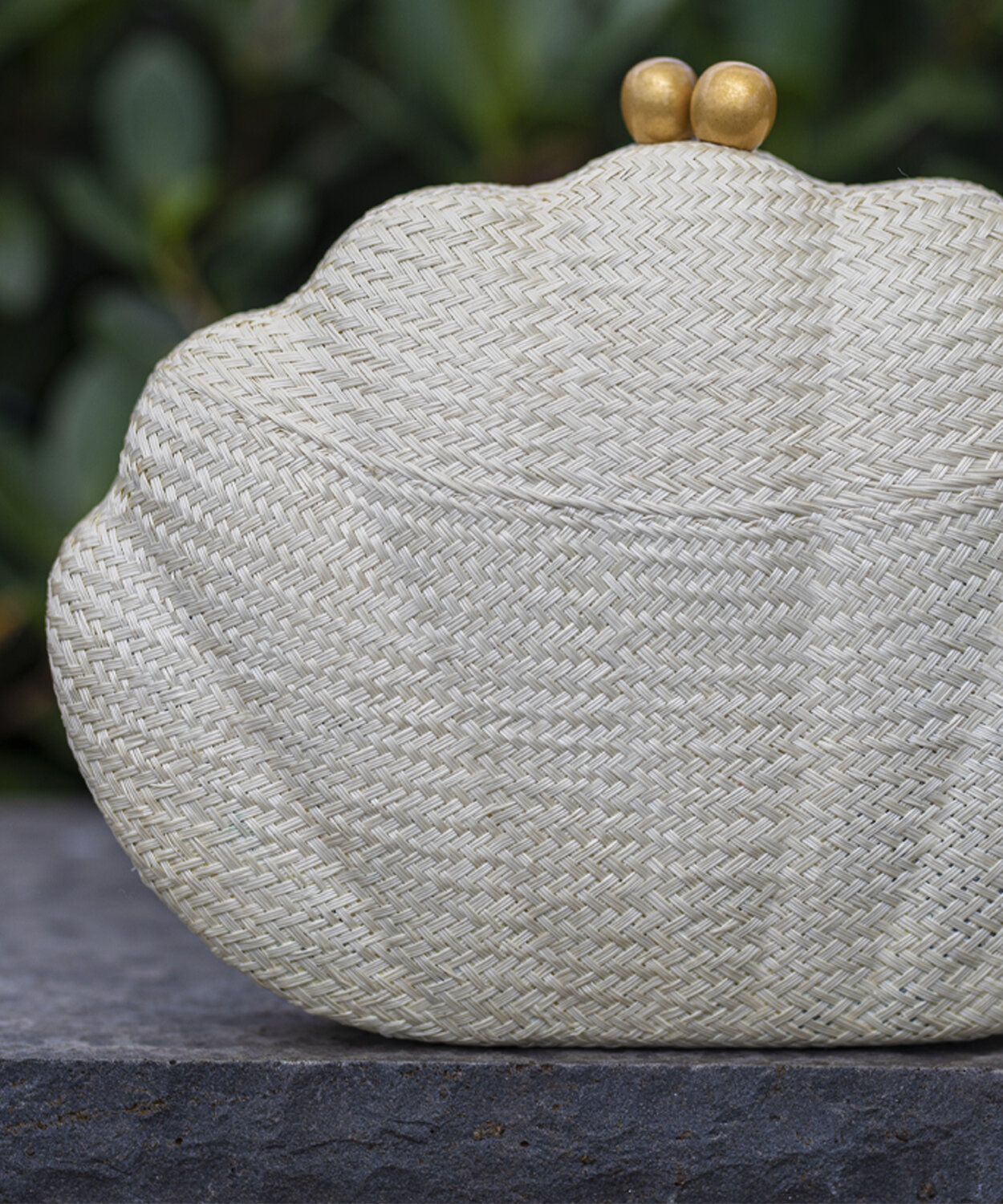 KATIE Scallop Shell Clutch - Ivory