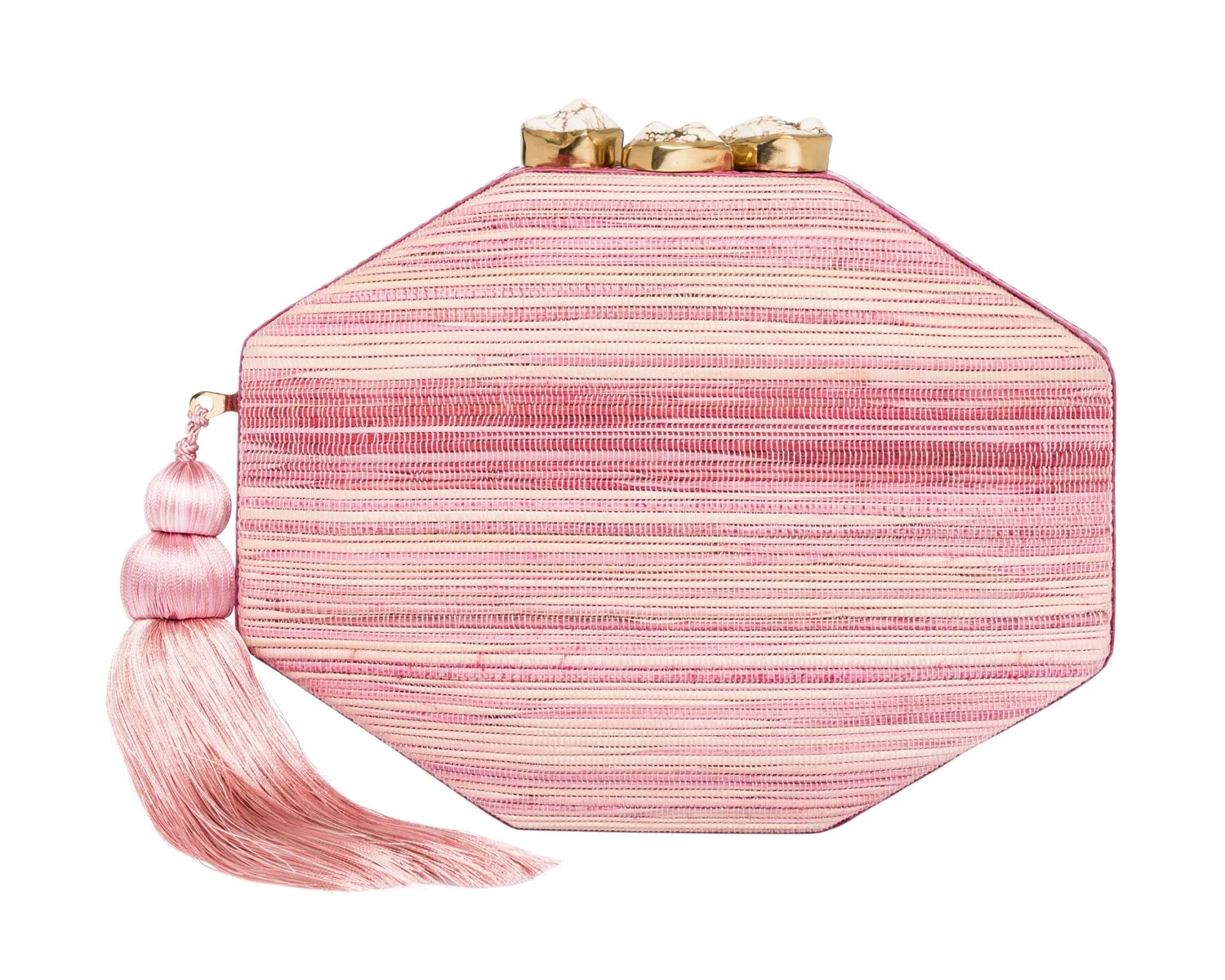 SOFIA Octagon Clutch - Pink