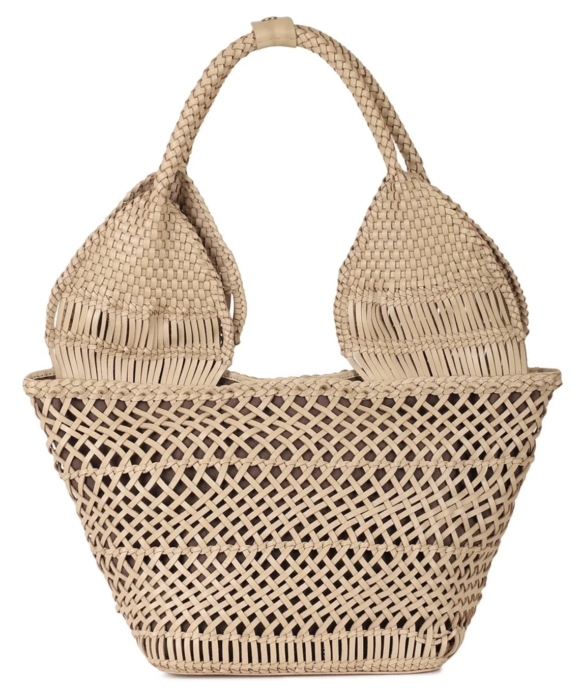 Margarita woven tote - Latte