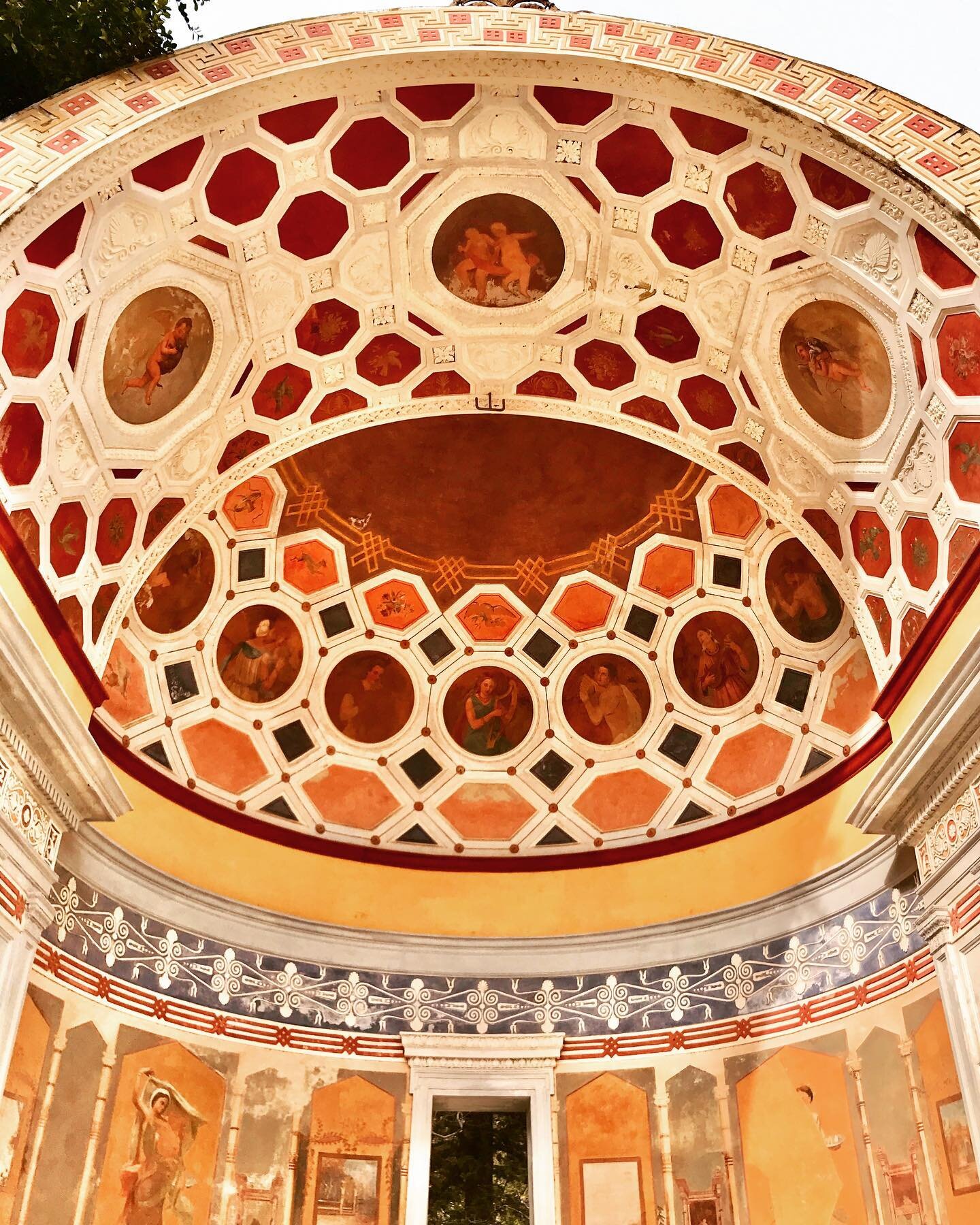 #canitellyou never forget to look up. I&rsquo;m always looking for inspiration wherever I go. We came across Villa Giulia or Villa del Popolo on our way to the Botanical garden. I thought these painted ceiling was quite spectacular and in good condit