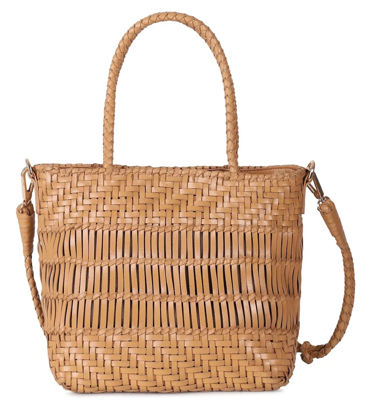 KAYA Small Tote Crossbody - Cognac