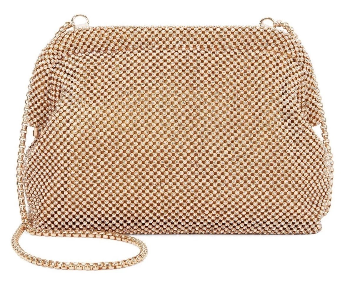 SMALL BROOKE Frame Clutch - Gold