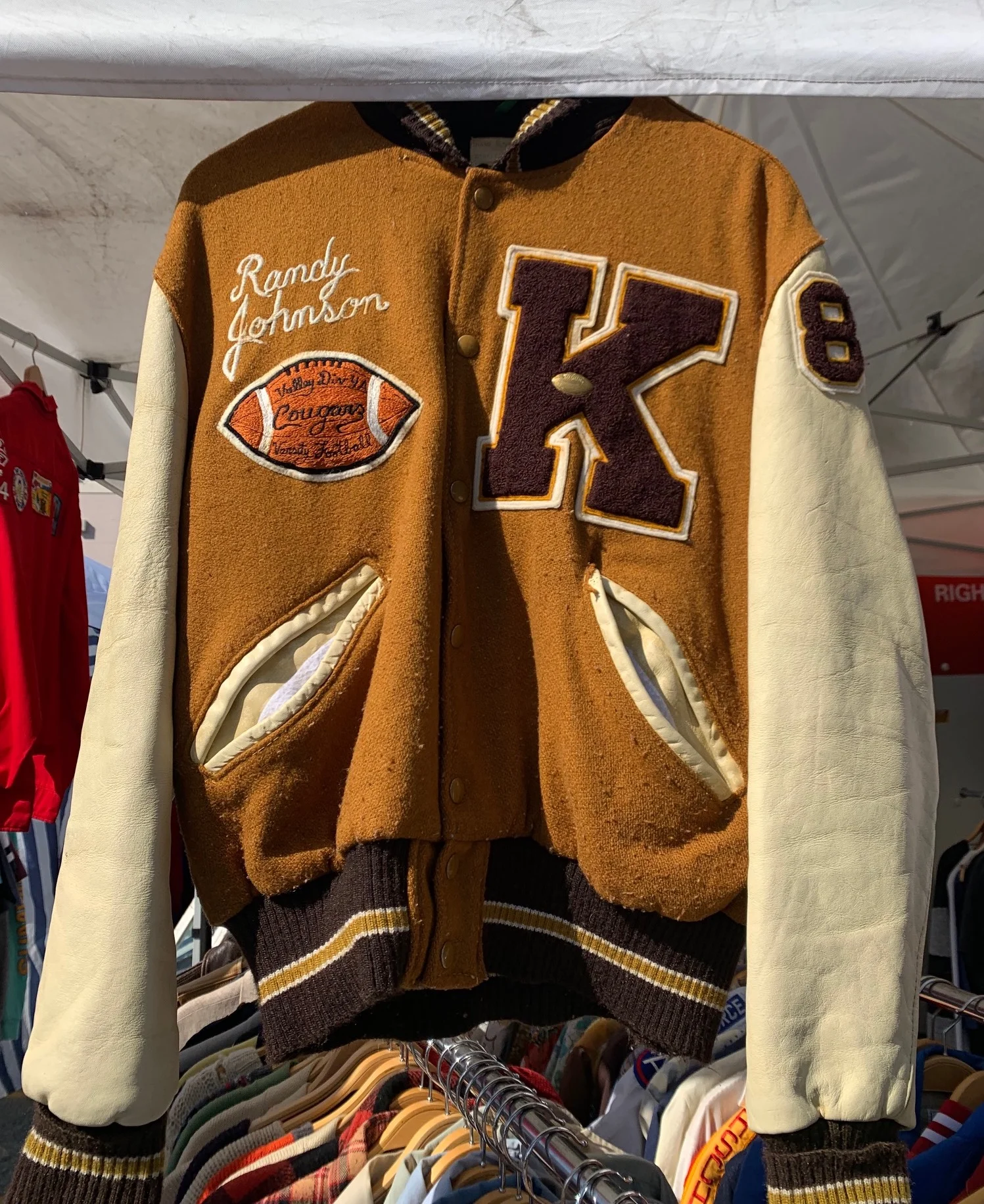 old school varsity jacket