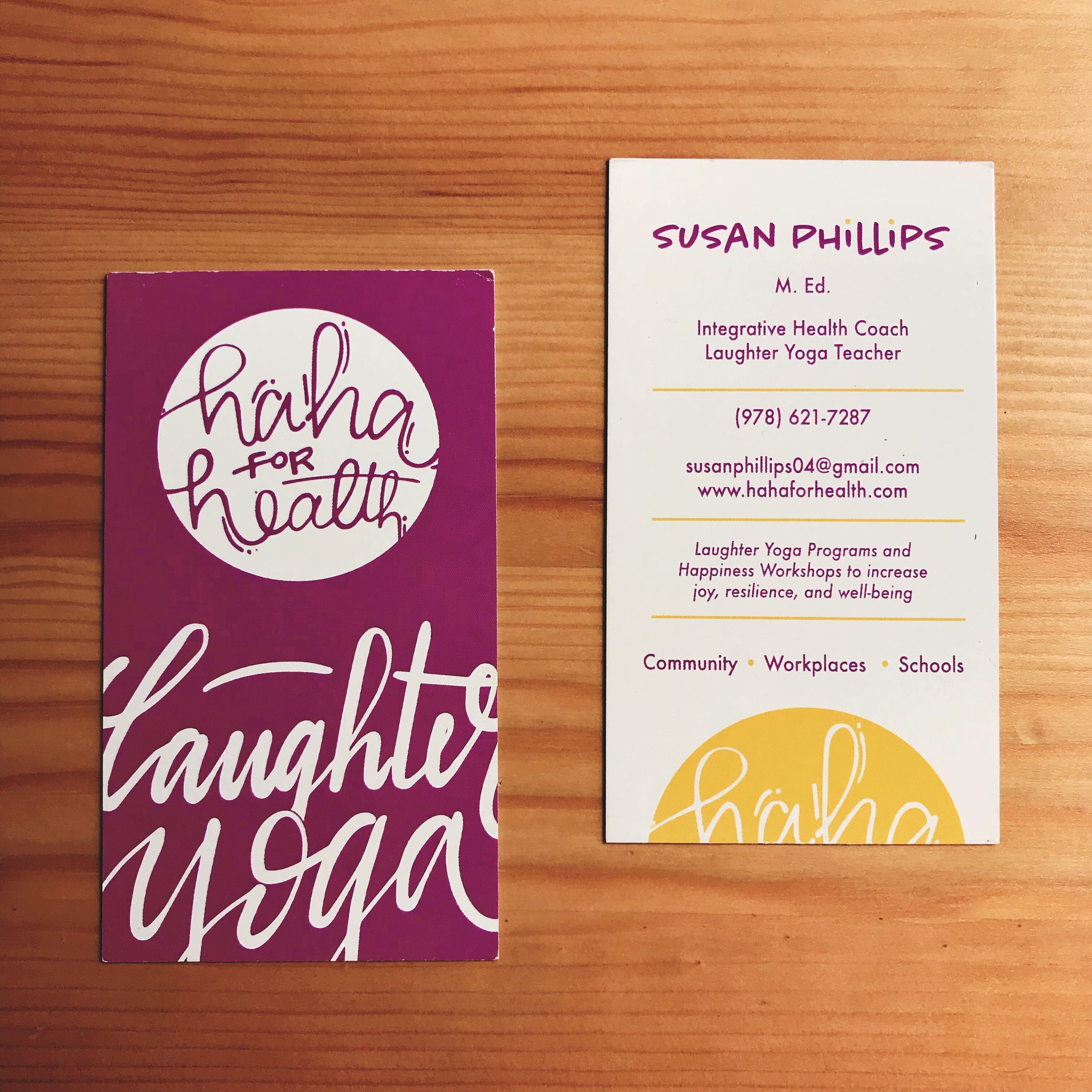 Laughter Yoga Business Cards