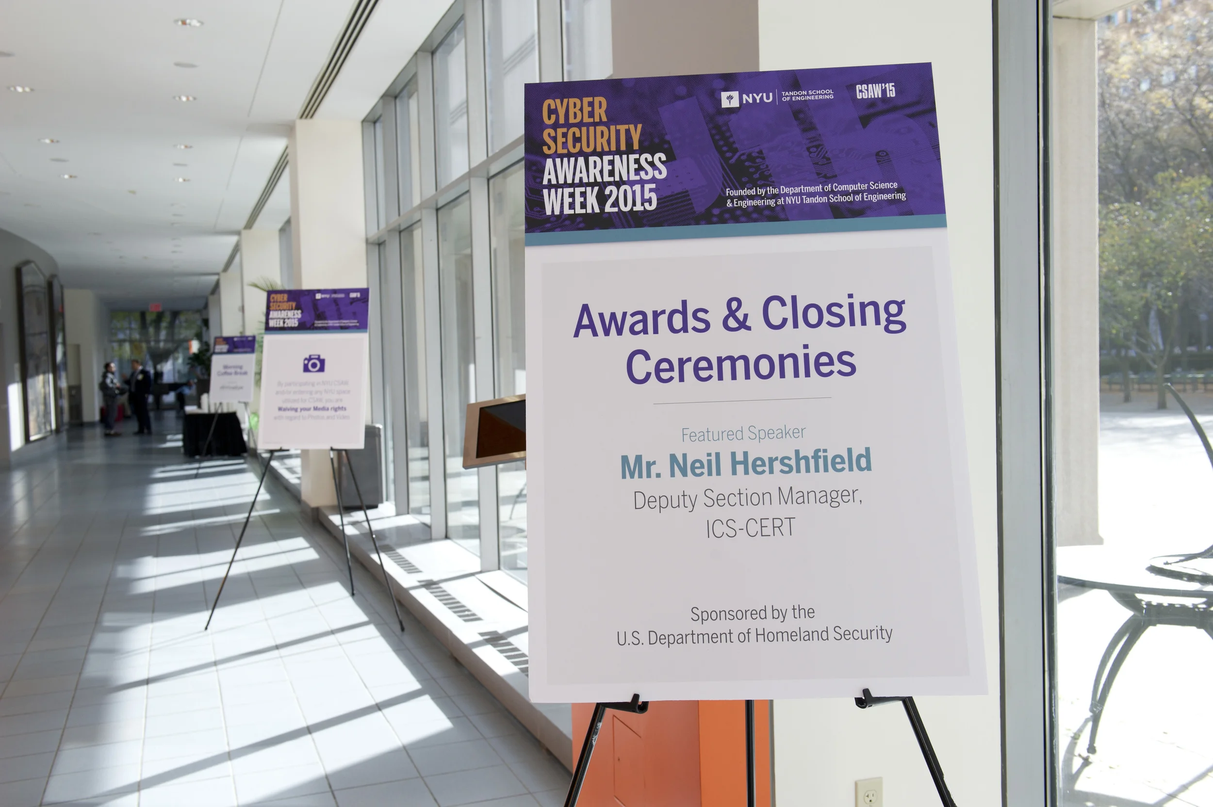CSAW'15 Event Signage