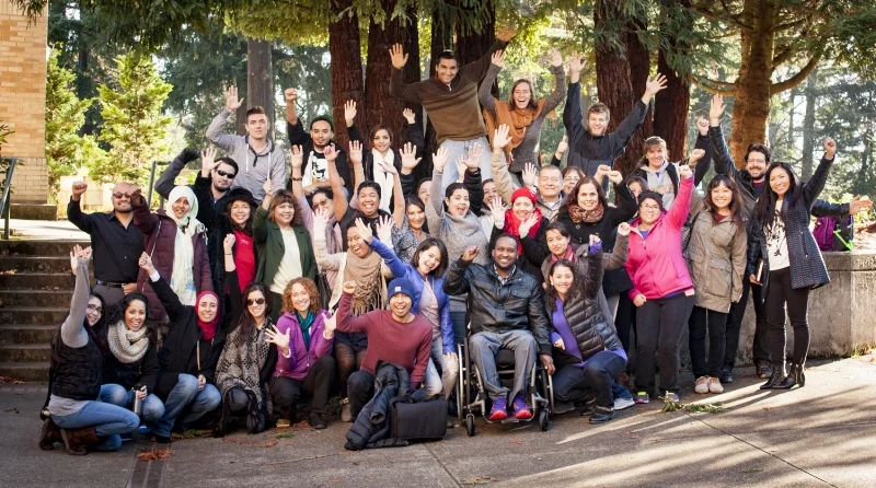 Students together from the OHCIA's Fall 2015 Health Care Interpreter Training.