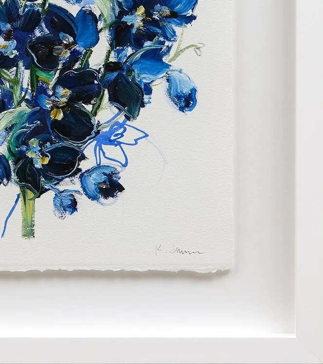 Delphiniums-CollectingBlues_OilOnPaper_26.5"x20"Framed_2025_Signature.jpg