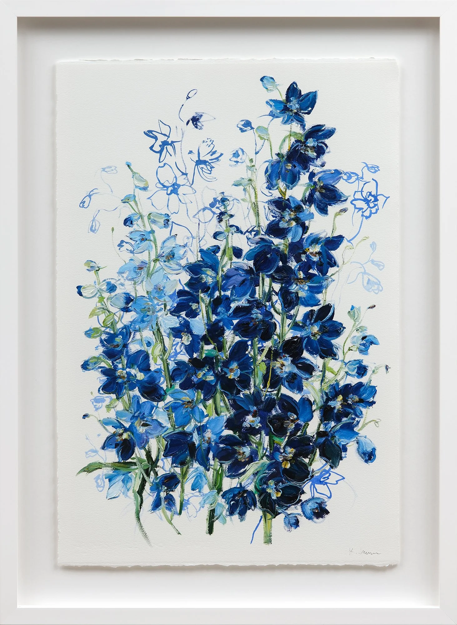 Delphiniums-CollectingBlues_OilOnPaper_26.5"x20"Framed_2025.jpg